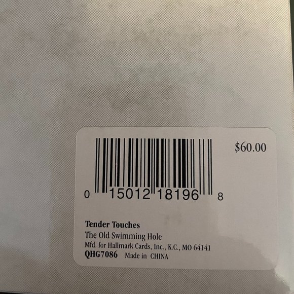 Old Swimming Hole Tender Touches Hallmark LARGE Figurine. - Picture 8 of 8